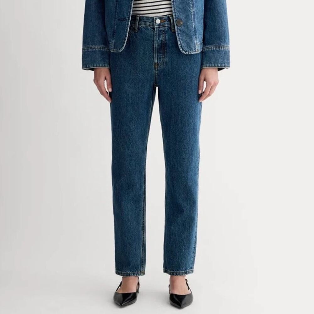 Everlane The' 90s Cheeky Jean Deep Atlantic Blue Size 26 Ankle NWOT